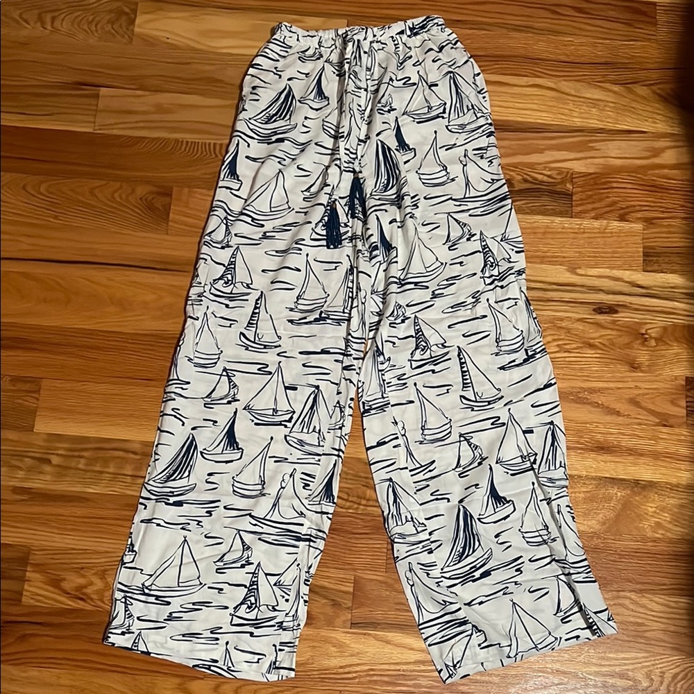 Sailboat Print Lounge Pants